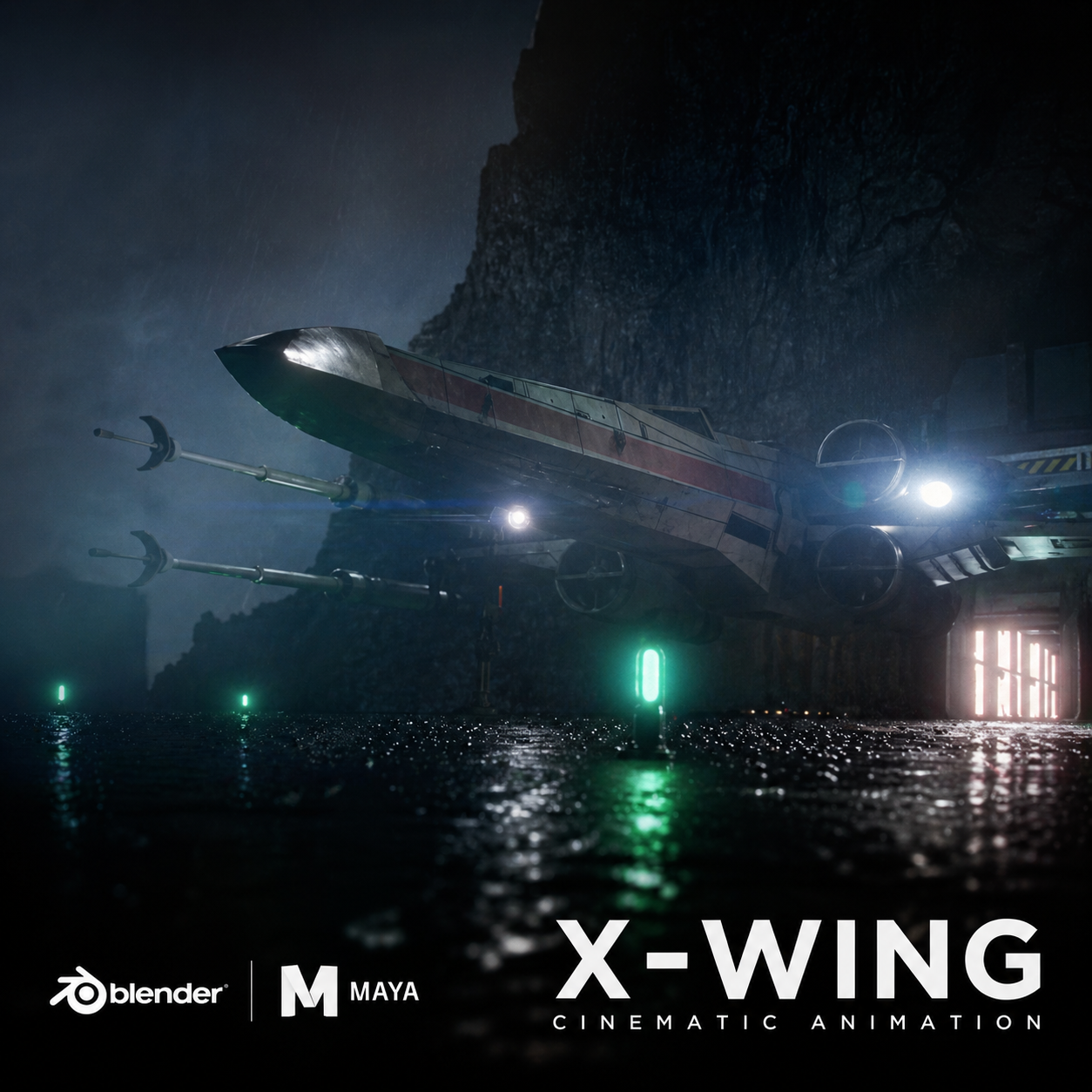 X-Wing Animation — Star Wars — 3D Short